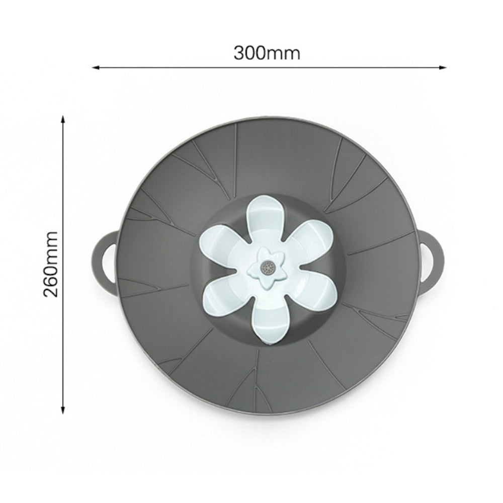Flower-Shaped Silicone Pot Cover – Anti-Overflow Cooking Lid