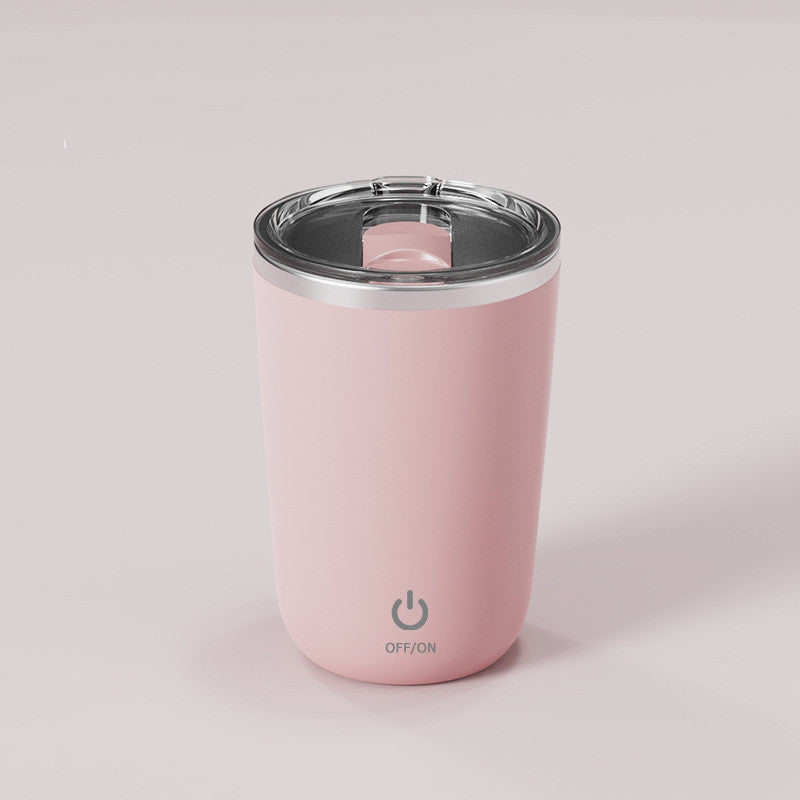 350ml Electric Self-Stirring Coffee Mug – Stainless Steel Automatic Mixing Cup