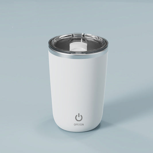 350ml Electric Self-Stirring Coffee Mug – Stainless Steel Automatic Mixing Cup