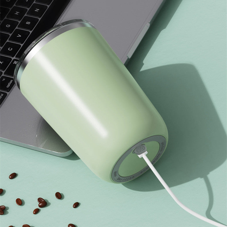 350ml Electric Self-Stirring Coffee Mug – Stainless Steel Automatic Mixing Cup